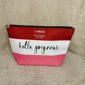 Clinique x Kate Spade Cosmetic Bag – “Hello, Gorgeous” Cosmetic Bag